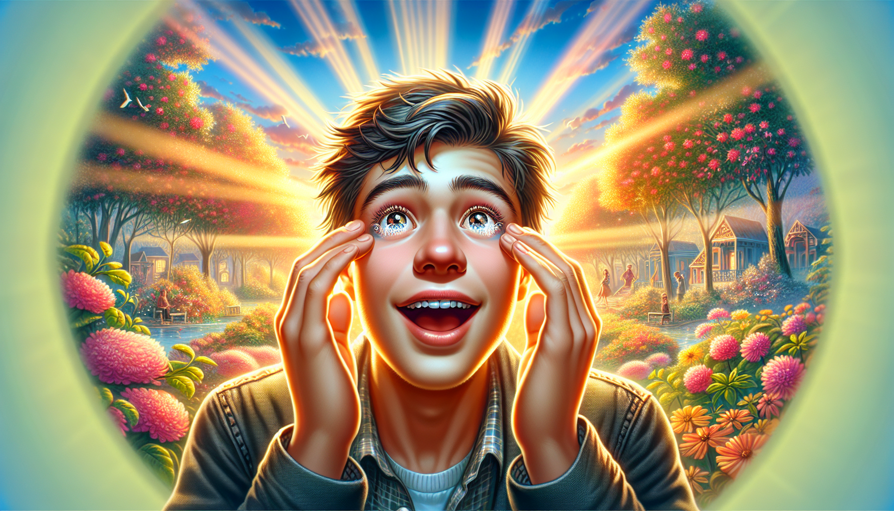 découvrez l'incroyable sensation de porter des lentilles de contact pour la première fois. plongez dans un monde de clarté et de confort qui transforme votre quotidien. un bonheur inestimable vous attend !